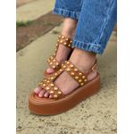 Sandália Flatform Bianca Caramelo