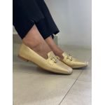 Sapato Mocassim Paetê Dourado Donna Clô