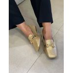 Sapato Mocassim Paetê Dourado Donna Clô