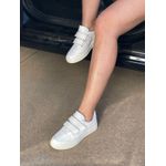 Tênis branco velcro Donna Clô