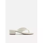 Tamanco Arezzo Branca Salto Baixo Tiras Flip Flop