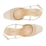 Sapatilha Anacapri Slingback Palha Salto Branca