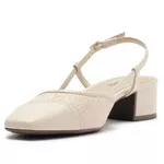 Sapatilha Anacapri Slingback Palha Salto Branca