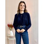 Blusa Ariane Crepe - Marinho