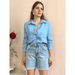 Bermuda Jeans com Cinto