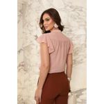 Blusa Chiffon Poá - Rosê