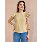 Blusa Malha Laise - Areia