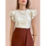 Blusa Malha Laise - Offwhite