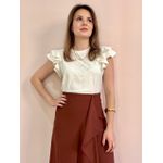 Blusa Malha Laise - Offwhite