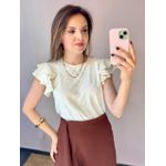 Blusa Malha Laise - Offwhite