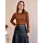 Saia PU Midi - Preto