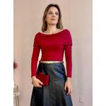 Blusa Alice Ombro a Ombro - Vermelho
