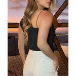 Blusa Assimétrica Degagê - Preta