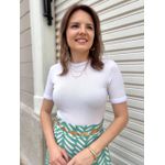 Blusa Carina Modal Pelinhos - Branca