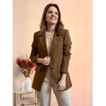 Blazer Linho Risca Giz