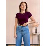 Blusa Malika Decote Costas - Vinho