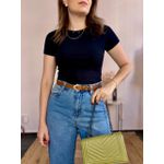 Blusa Malika Decote Costas - Preto