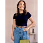 Blusa Malika Decote Costas - Preto