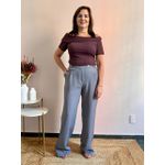 Calça Wide Leg Ananda - Cinza