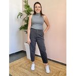 Calça Sarja Slouchy - Militar