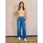 Calça Wide Leg Jeans - Petit