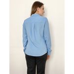 Camisa Helena Viscocrepe - Azul