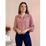 Camisa Viscose Valentina - Rosê