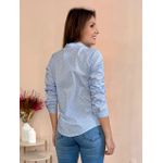 Camisa Tricoline Poá Listras