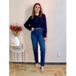 Blusa Ariane Crepe - Marinho