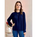 Blusa Ariane Crepe - Marinho