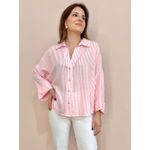 Camisa Listrada Oversized