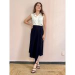 Saia Rachel Assimétrica - Preta