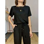 Conjunto Suede Leticia - Preto