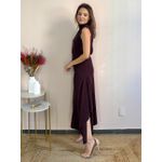 Blusa Anastasia Assimétrica - Marrom
