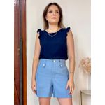 Blusa Coração - Marinho