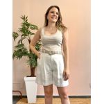 Shorts Alfaiataria Kim - Offwhite