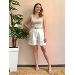Shorts Alfaiataria Kim - Offwhite