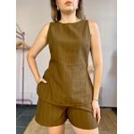 Regata Linho Risca Giz