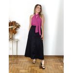 Saia Virginia Midi - Preta