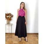 Saia Virginia Midi - Preta