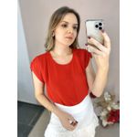Blusa Leandra Crepe - Vermelha