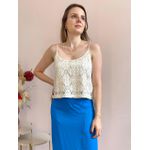 Regata Cropped Rendada - Offwhite