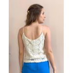 Regata Cropped Rendada - Offwhite
