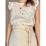 Saia Midi Linho Corda