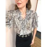 Blusa Tule Animal Print
