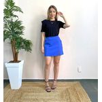 Shorts Saia Crepe - Azul