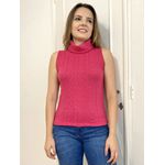 Regata Tricot Gola Boba - Rosa