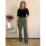 Calça Flare Alfaiataria - Verde Militar