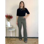 Calça Flare Alfaiataria - Verde Militar