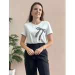 Tshirt Laço - Offwhite